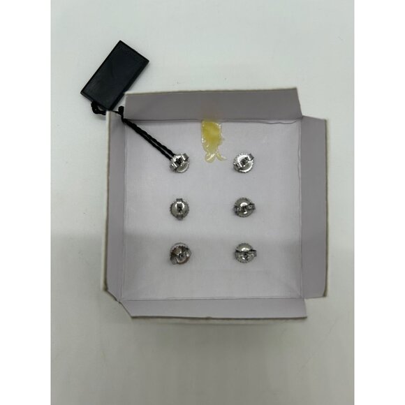 Honora Collection Freshwater Potato Pearl Stud Earrings Set in White Gold Black - Picture 12 of 16